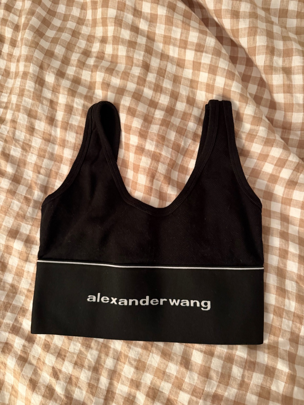 Alexander Wang Black Logo Tank
